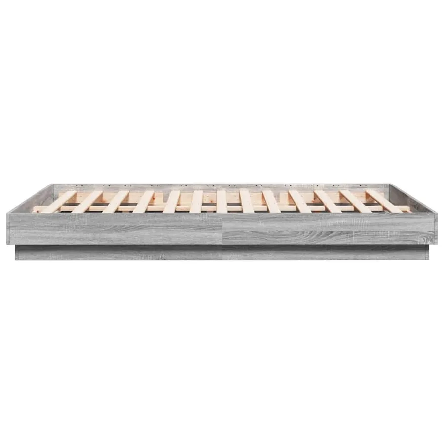 Cadre de lit sans matelas sonoma gris 120x200 cm - 5
