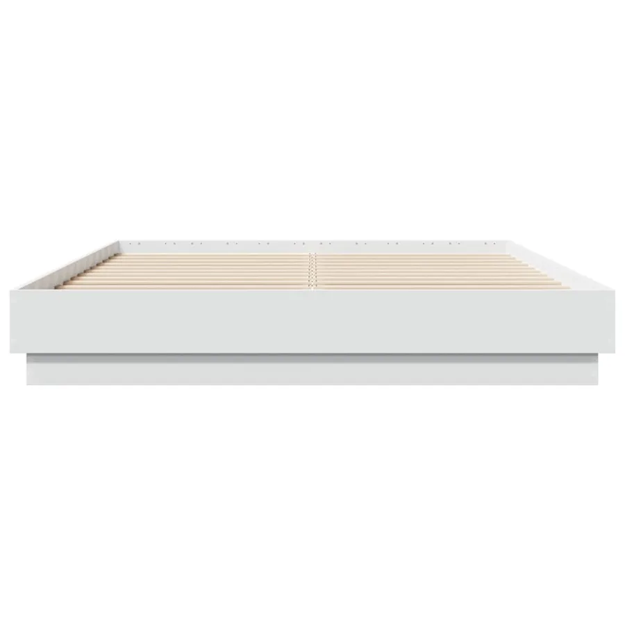 Cadre de lit sans matelas blanc 120x200 cm - 4