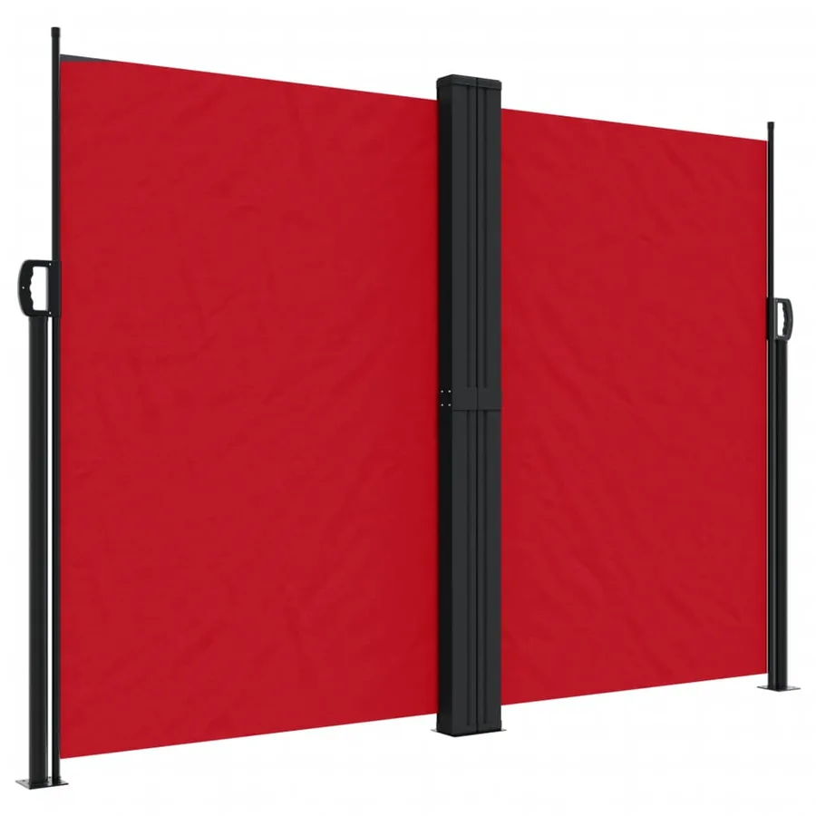 Auvent latéral rétractable rouge 180x1200 cm - 2