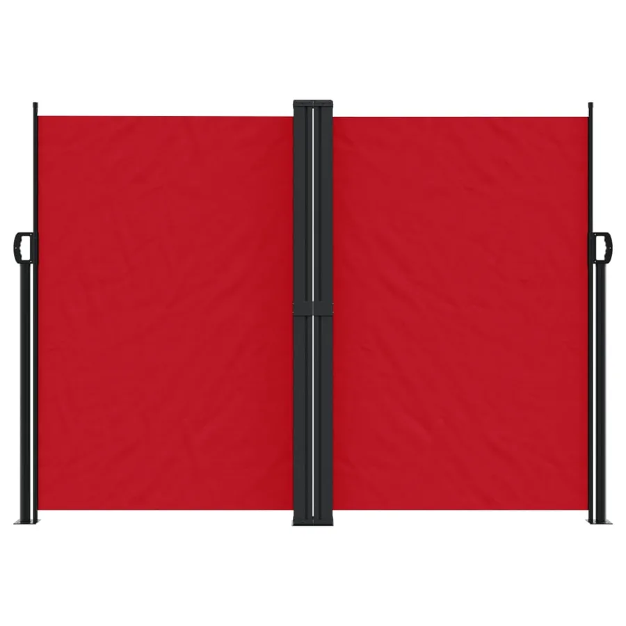 Auvent latéral rétractable rouge 180x1200 cm - 3
