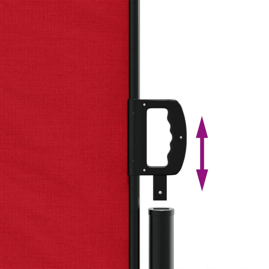 Auvent latéral rétractable rouge 180x1200 cm - 6