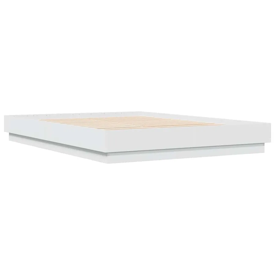 Cadre de lit sans matelas blanc 140x200 cm - 3