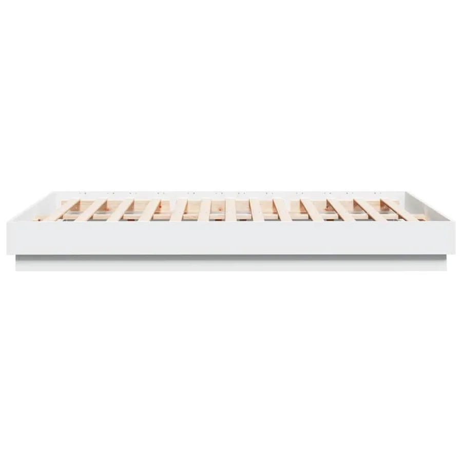 Cadre de lit sans matelas blanc 140x200 cm - 5