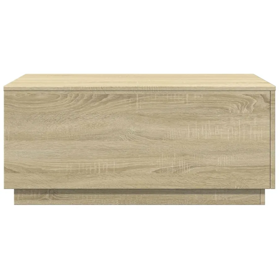 Table basse avec lumières LED chêne sonoma 90x50x40 cm - 7