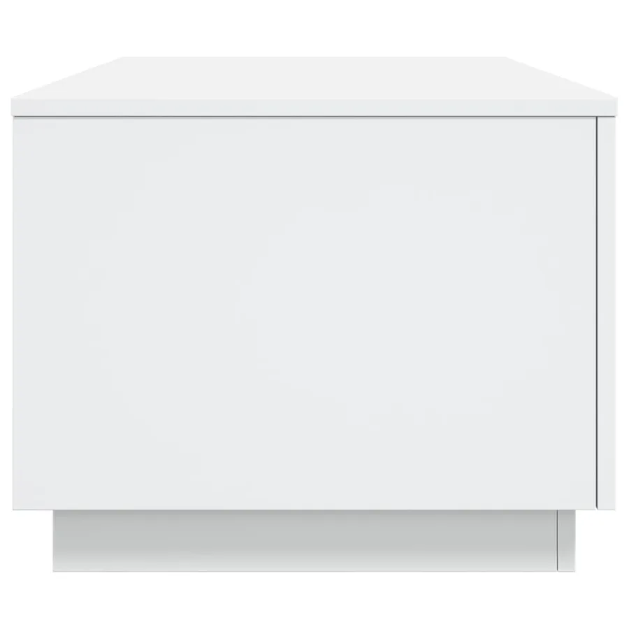 Table basse avec lumières LED blanc 90x50x40 cm - 8