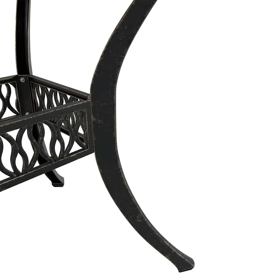 Ensemble manger de jardin 5 pcs bronze aluminium coulé - 5