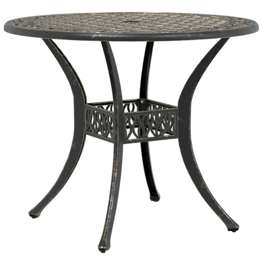 Ensemble de bistrot 3 pcs bronze aluminium coulé - 3