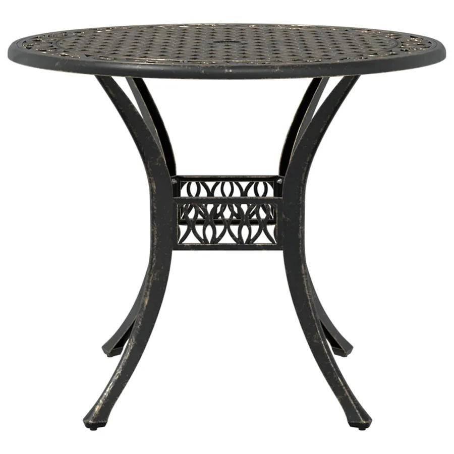 Ensemble de bistrot 3 pcs bronze aluminium coulé - 4