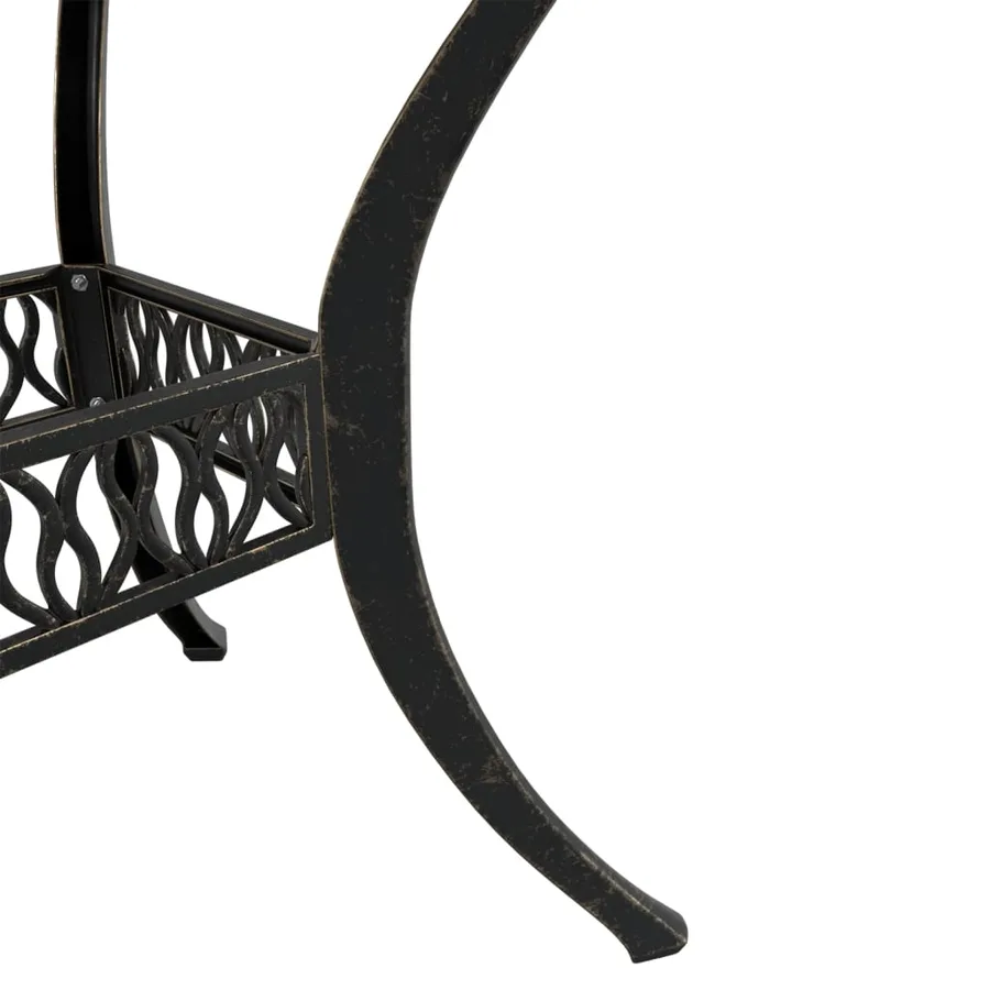 Ensemble de bistrot 3 pcs bronze aluminium coulé - 5