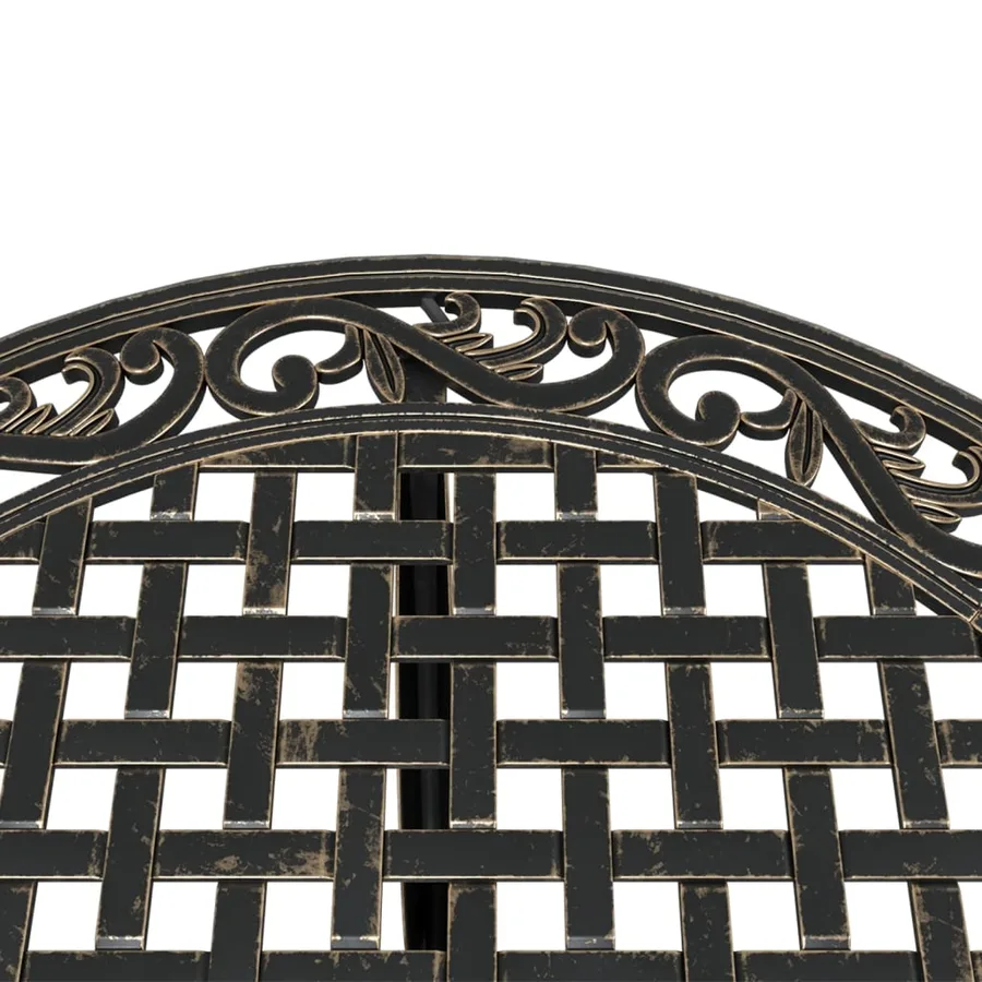 Ensemble de bistrot 3 pcs bronze aluminium coulé - 6