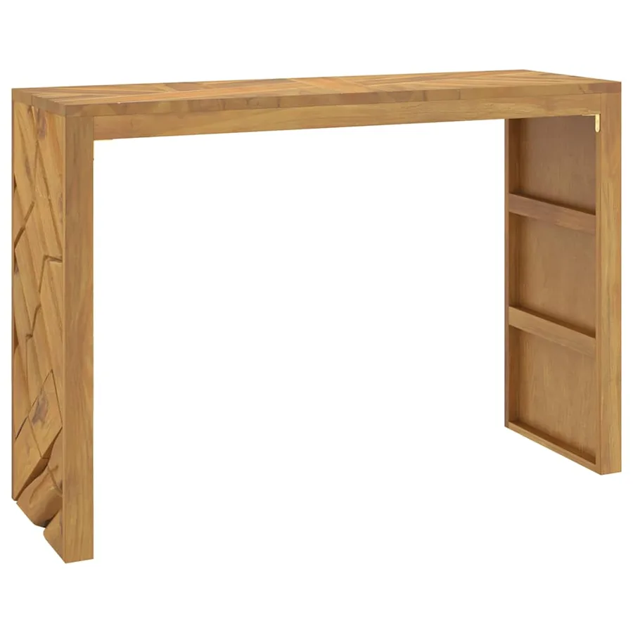 Table console 110x35x75 cm bois massif d'acacia - 7