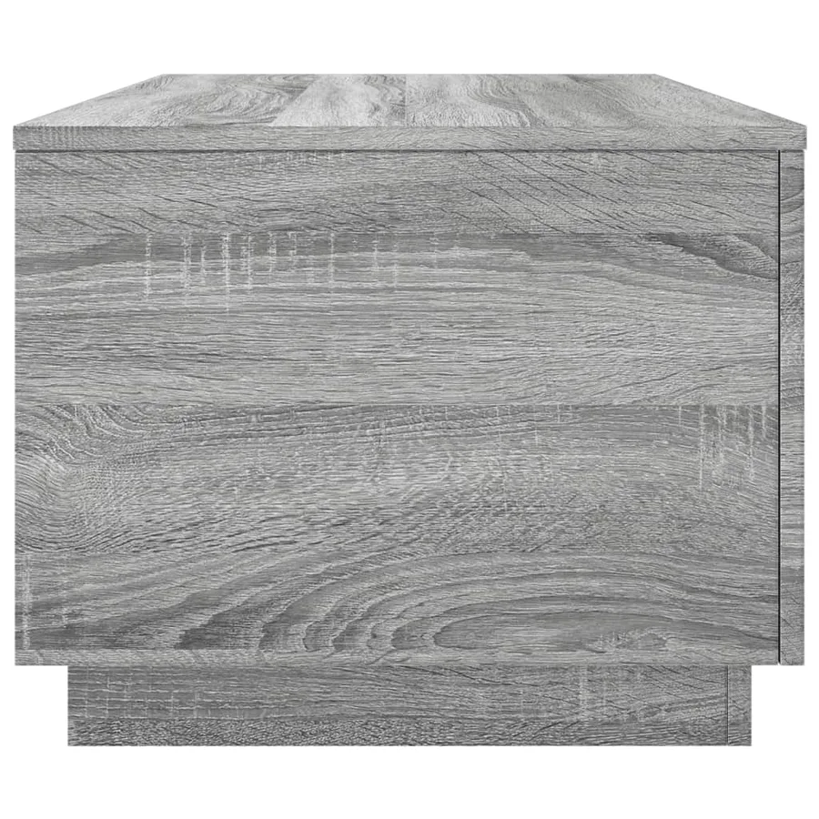 Table basse avec lumières LED gris sonoma 90x50x40 cm - 8