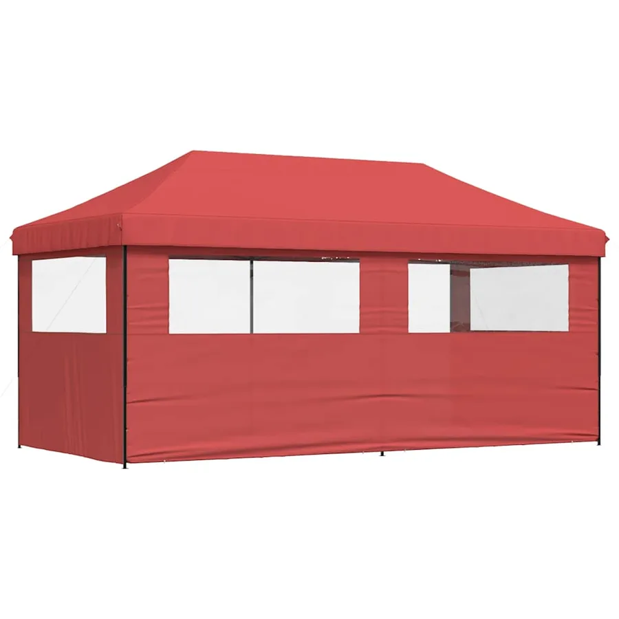 Tente de réception pliable escamotable avec 3 parois latérales - 4
