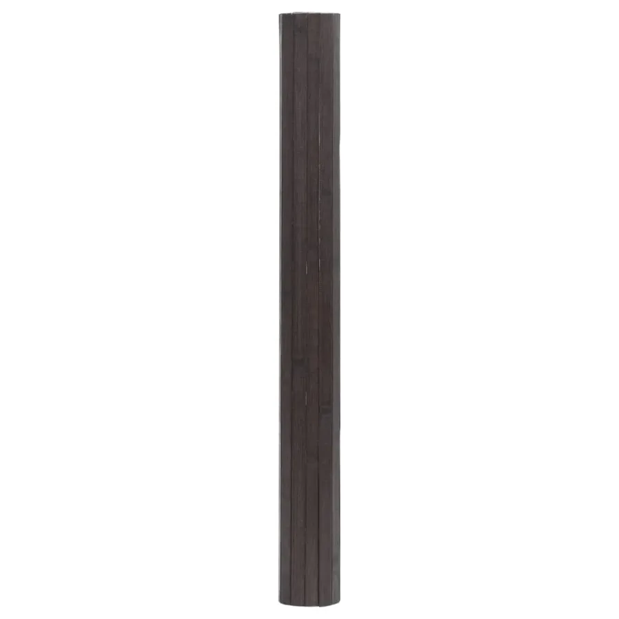Tapis rectangulaire marron foncé 100x500 cm bambou - 3