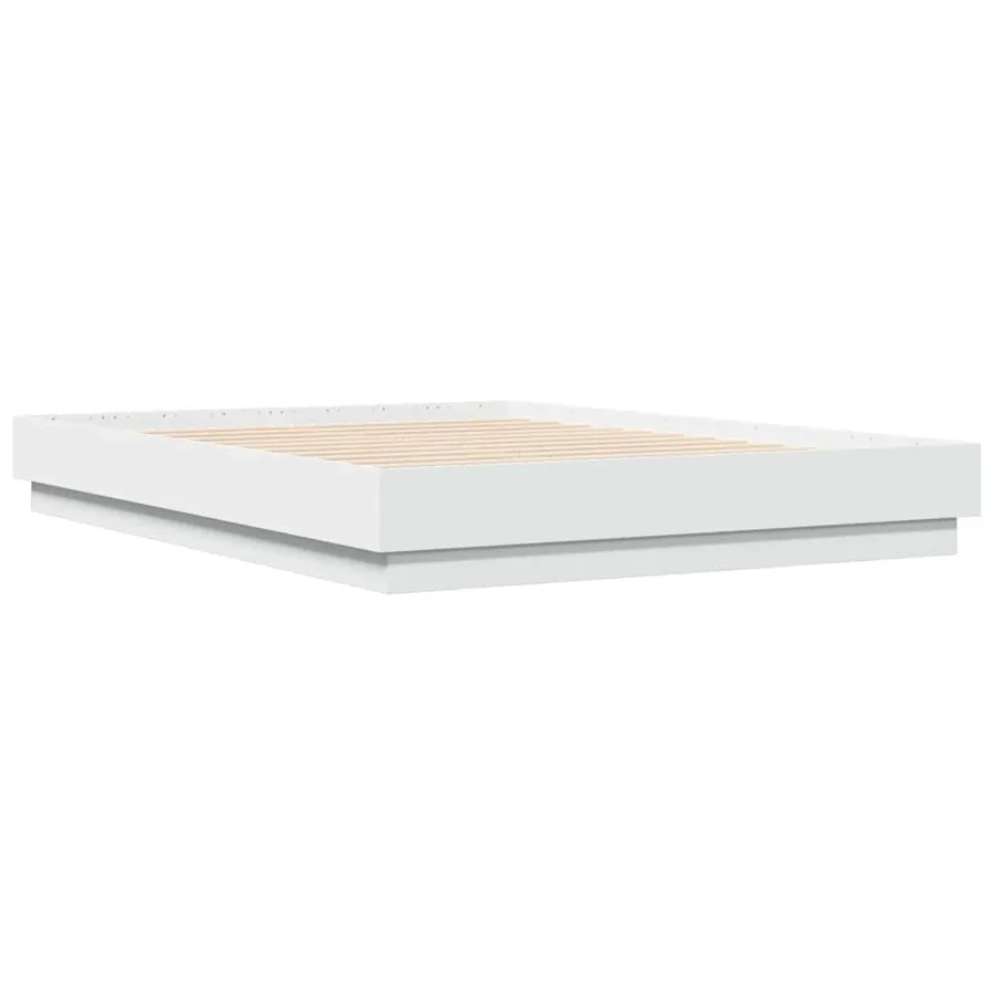 Cadre de lit sans matelas blanc 135x190 cm - 3