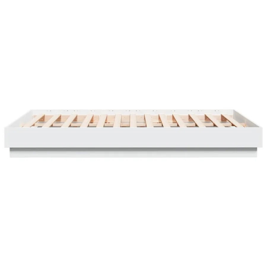Cadre de lit sans matelas blanc 135x190 cm - 5