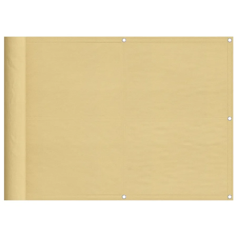 Écran de balcon sable 75x800 cm 100% polyester oxford - 2