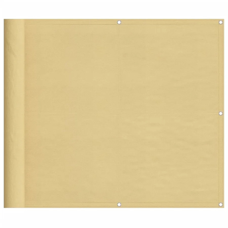 Écran de balcon sable 90x700 cm 100% polyester oxford - 2