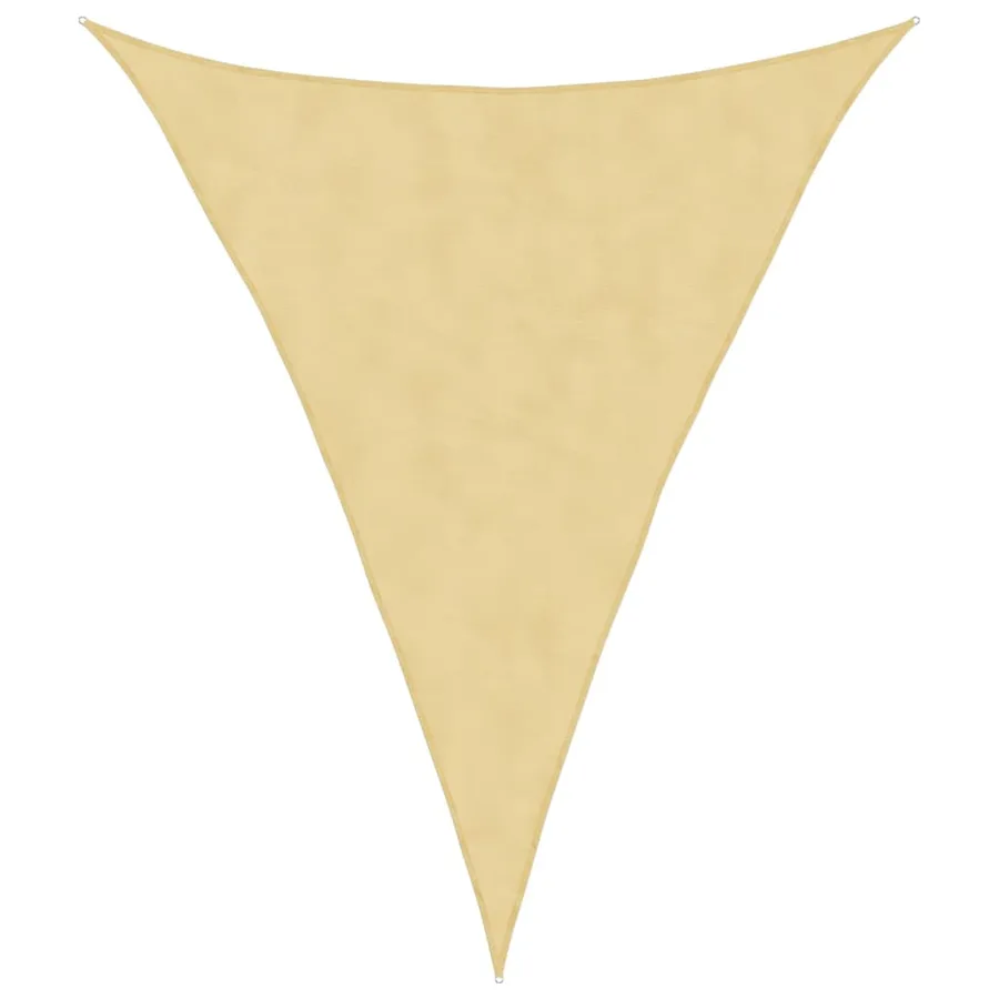 Voile d'ombrage sable 4x5x5 m 100 % polyester oxford - 2