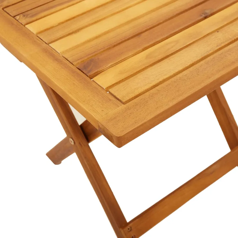 Chaises longues lot de 2 et table bleu foncé bois massif acacia - 5