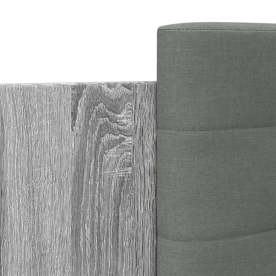 Cadre de lit sans matelas sonoma gris 120x190 cm - 7