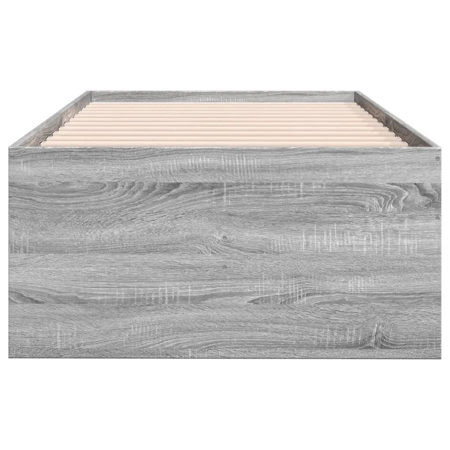 Lit de jour avec tiroirs sans matelas sonoma gris 75x190 cm - 5