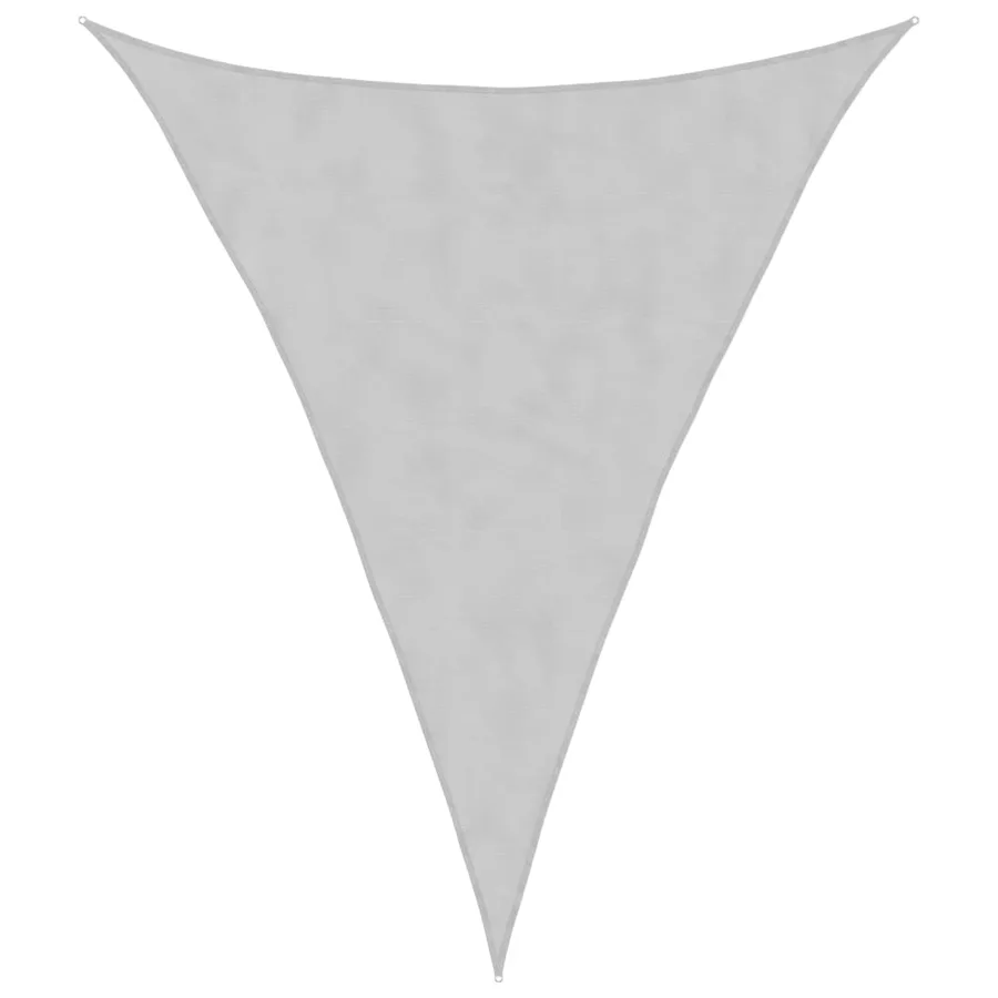 Voile d'ombrage gris clair 3x4x4 m 100% polyester oxford - 2