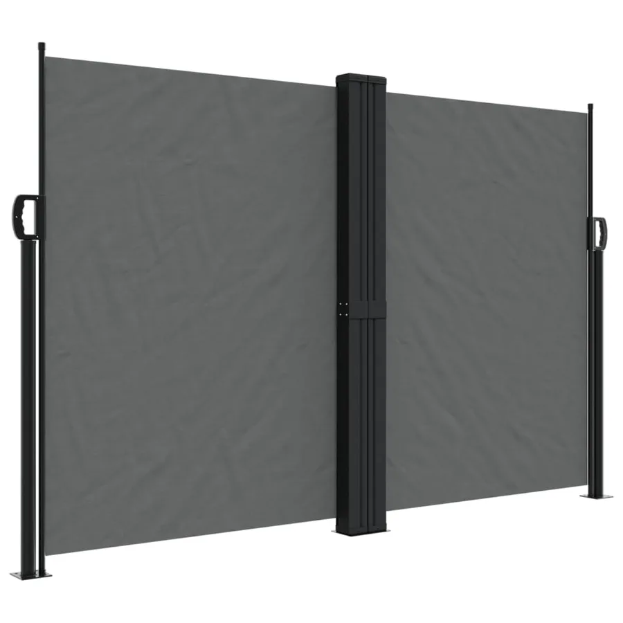 Auvent latéral rétractable anthracite 160x1000 cm - 2