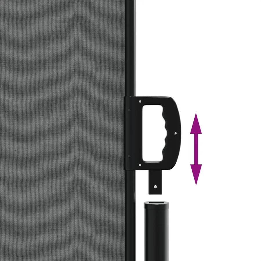 Auvent latéral rétractable anthracite 160x1000 cm - 6