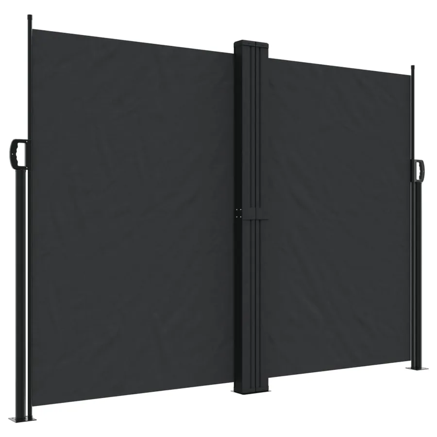 Auvent latéral rétractable noir 180x1000 cm - 2