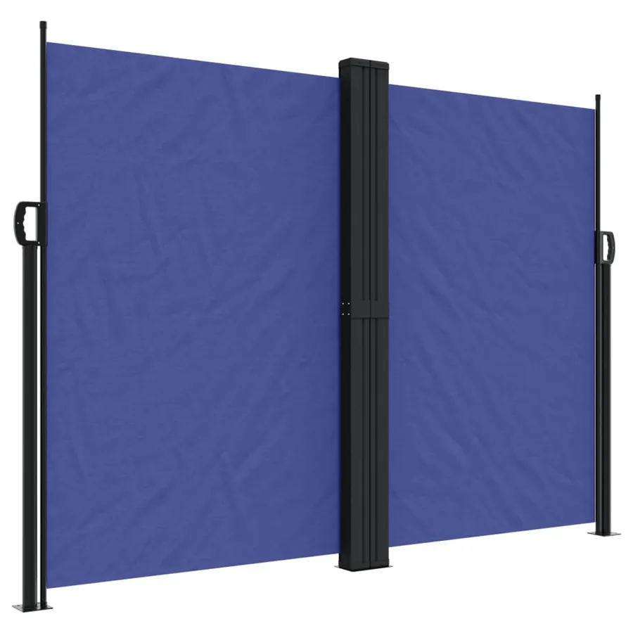 Auvent latéral rétractable bleu 180x1000 cm - 2