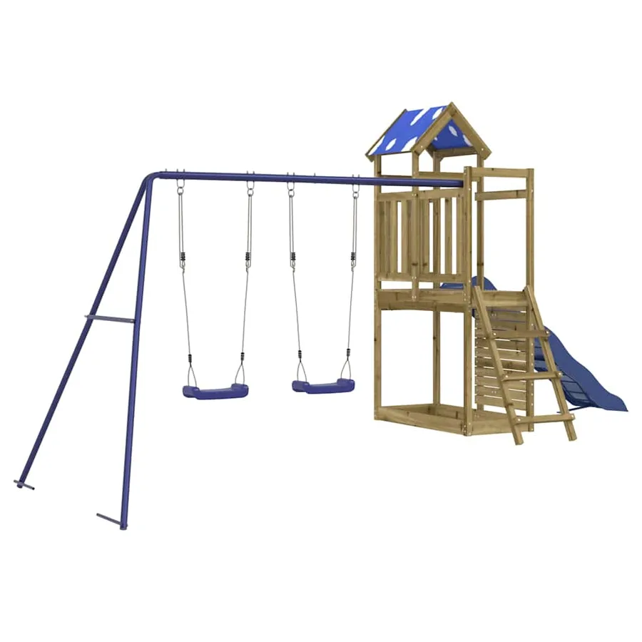 Aire de jeux d'extérieur bois de pin imprégné - 2