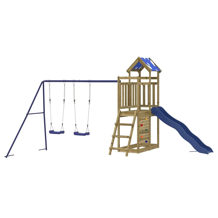 Aire de jeux d'extérieur bois de pin imprégné - 3