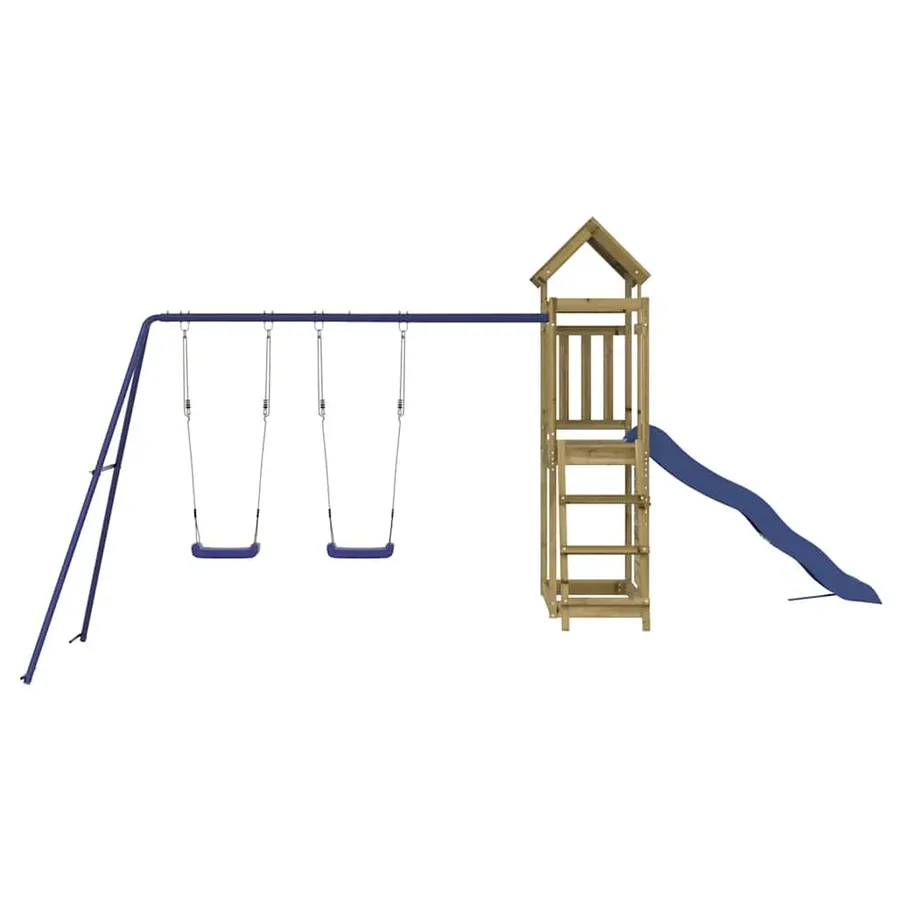 Aire de jeux d'extérieur bois de pin imprégné - 4
