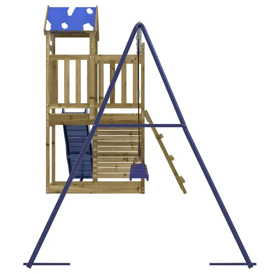 Aire de jeux d'extérieur bois de pin imprégné - 5