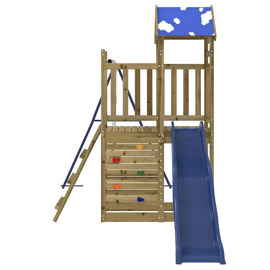 Aire de jeux d'extérieur bois de pin imprégné - 6
