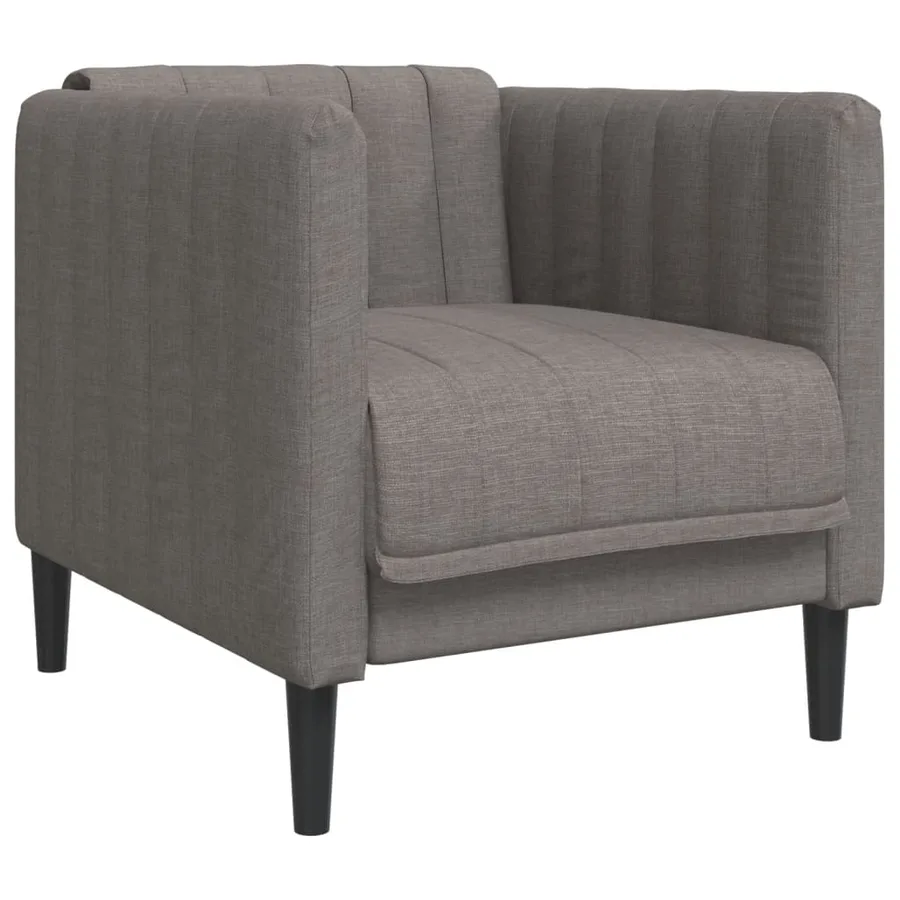 Fauteuil taupe tissu - 2