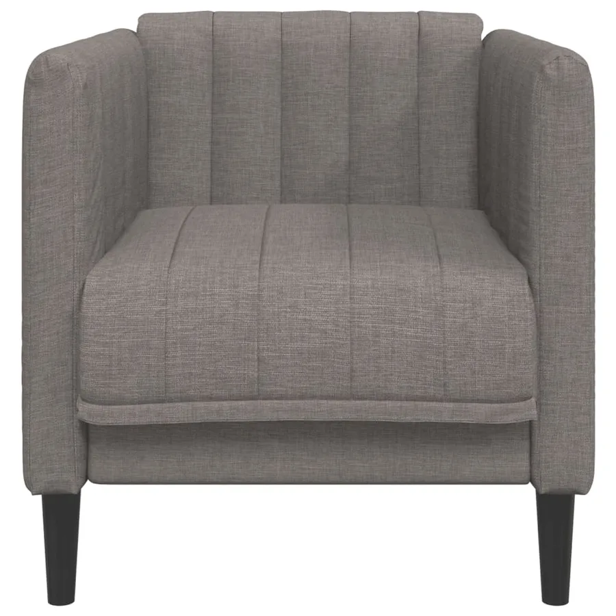 Fauteuil taupe tissu - 4