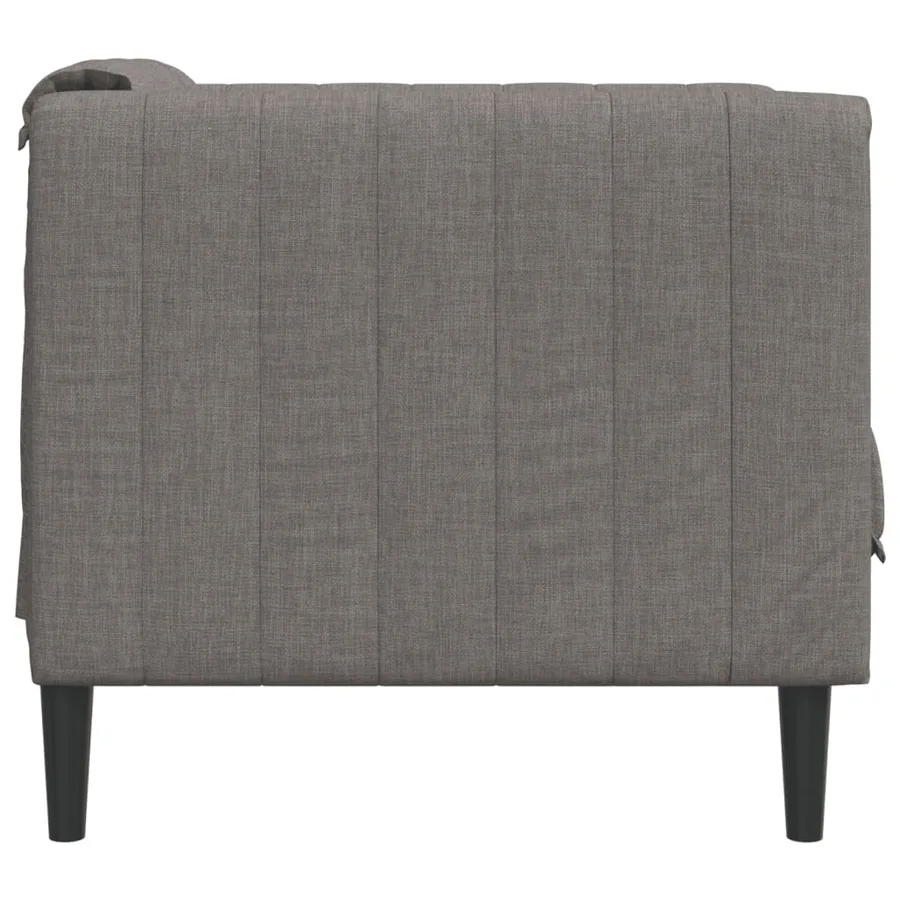Fauteuil taupe tissu - 5