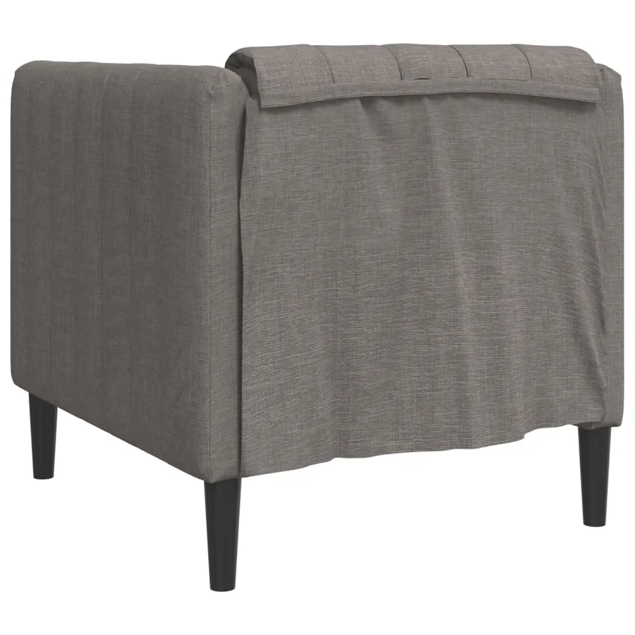 Fauteuil taupe tissu - 6