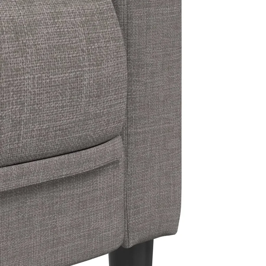Fauteuil taupe tissu - 7