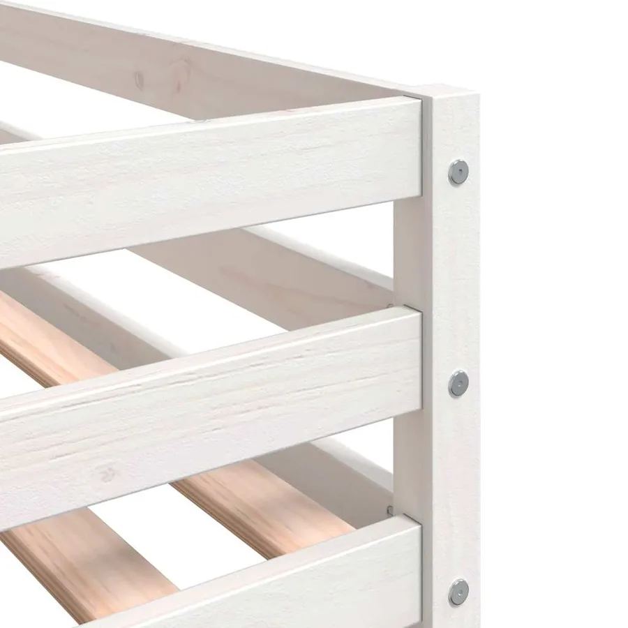 Lit superposé sans matelas 80x200 cm bois de pin massif - 11