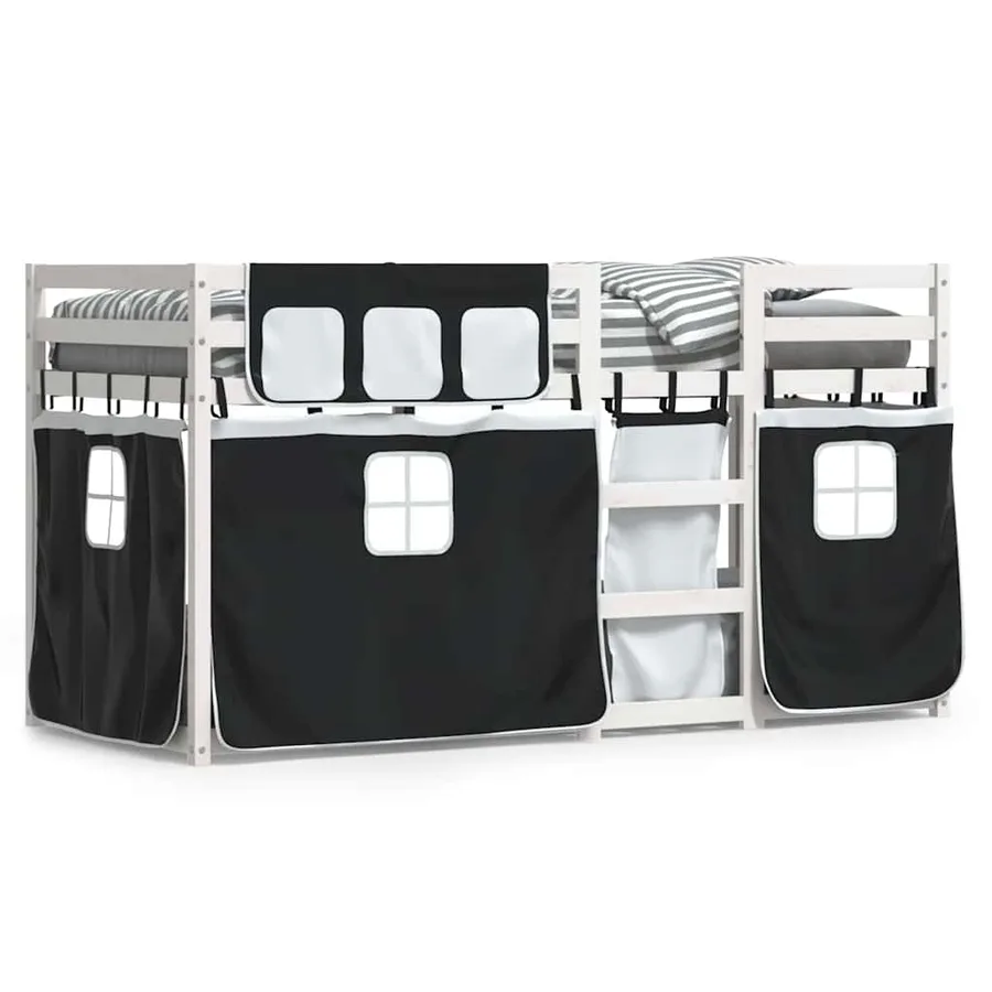 Lit superposé sans matelas 80x200 cm bois de pin massif - 2