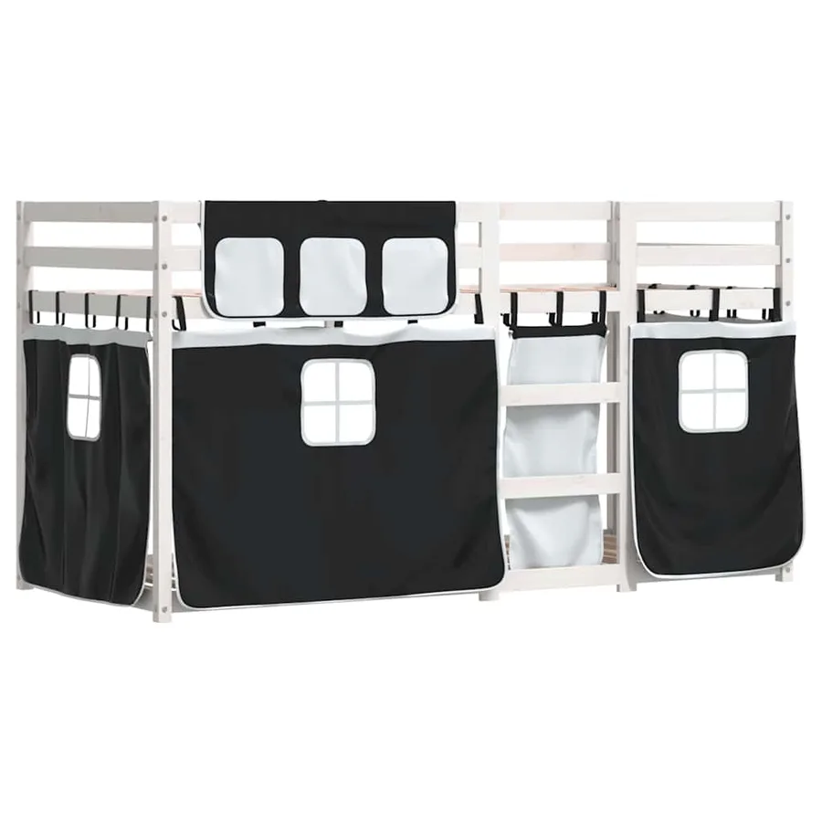 Lit superposé sans matelas 80x200 cm bois de pin massif - 3