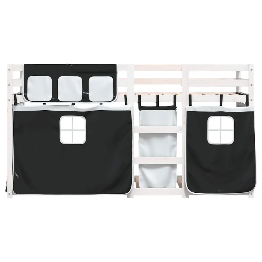 Lit superposé sans matelas 80x200 cm bois de pin massif - 5