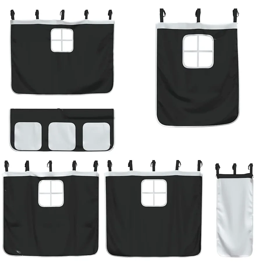 Lit superposé sans matelas 80x200 cm bois de pin massif - 9