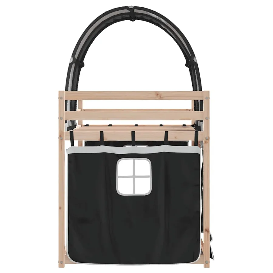 Lit superposé sans matelas 80x200 cm bois de pin massif - 6