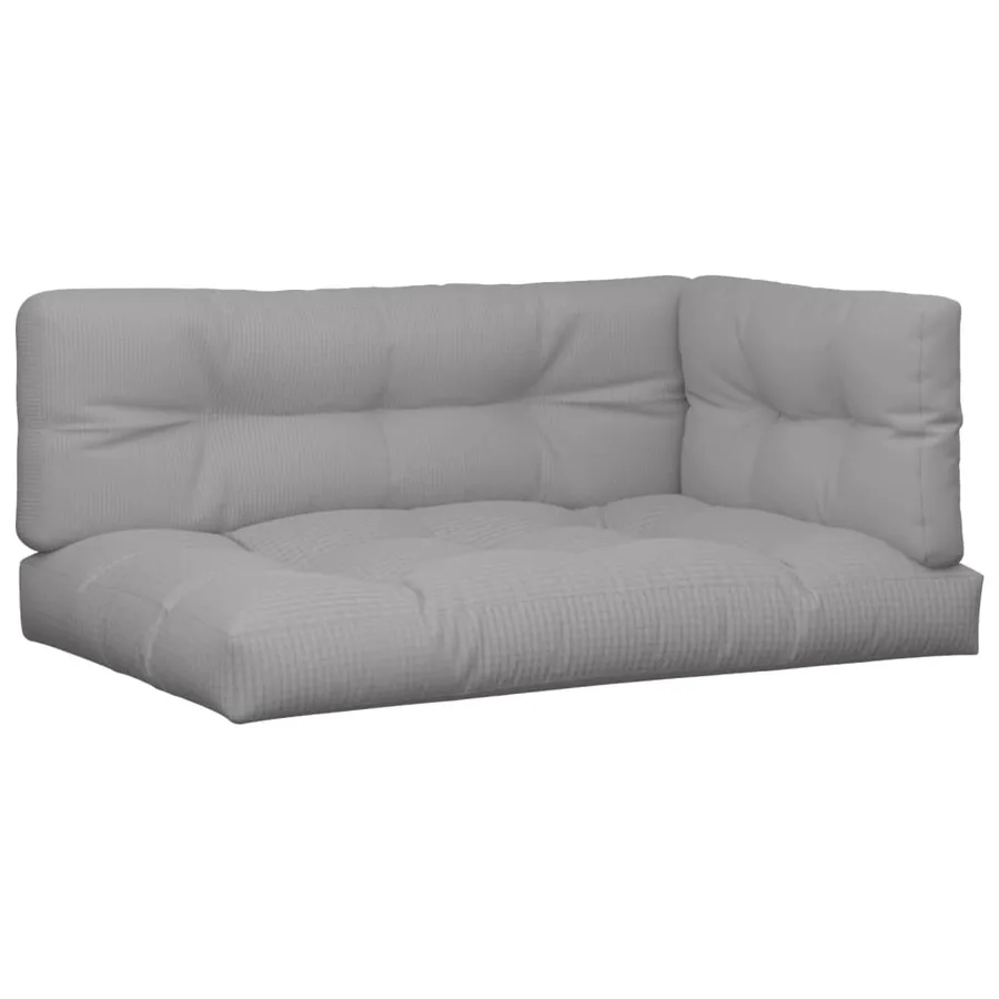 Coussins de palette lot de 5 gris tissu - 2