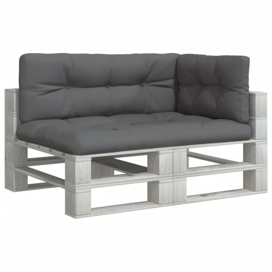 Coussins de palette lot de 3 anthracite tissu - 3