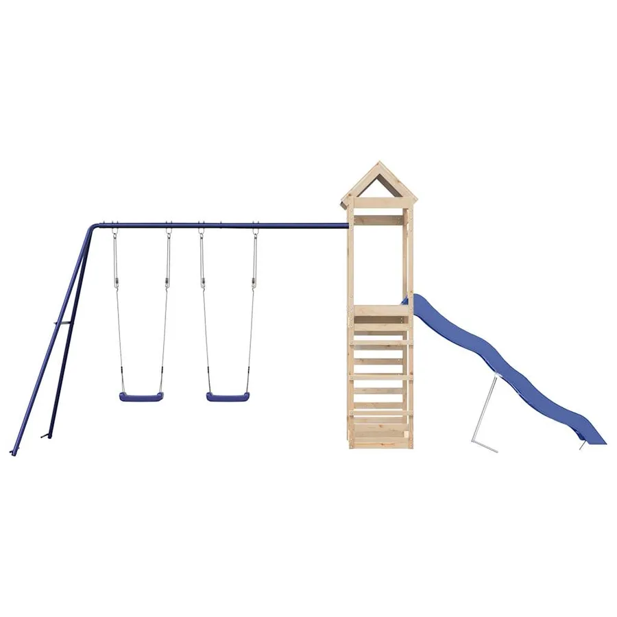 Aire de jeux d'extérieur bois de pin massif - 3